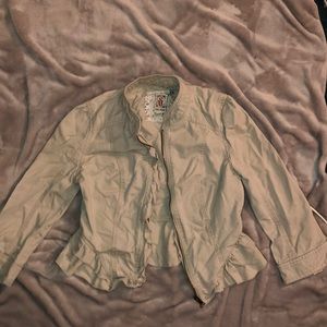 Khaki zip up jacket